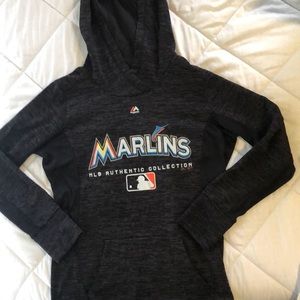 MLB Authentic Collection Marlins Hoodie